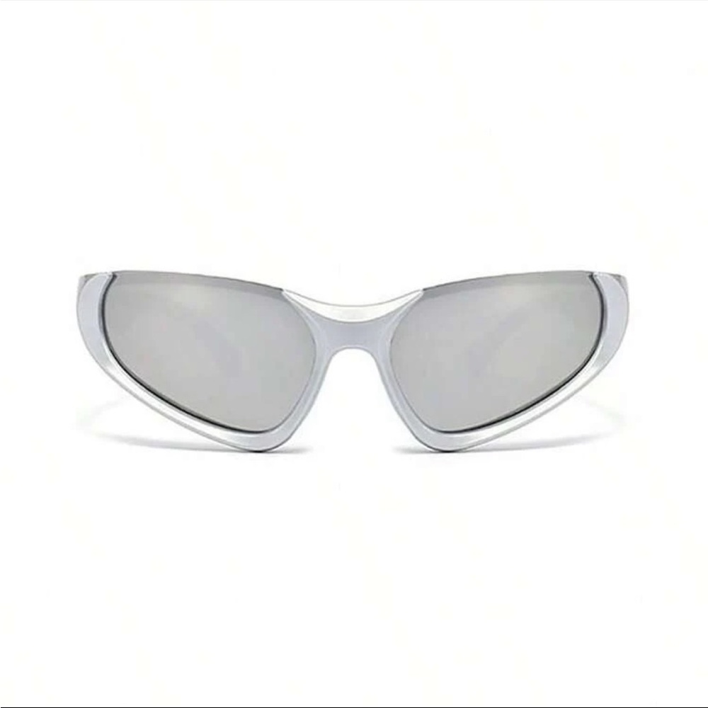 1pc Women's Futuristic Punk Sunglasses For Y2k Aesthetic,Streetwear - Picture 2 of 3